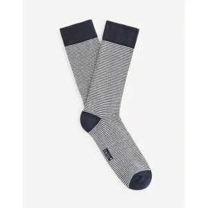 Tmavomodré pruhované ponožky Celio Vicaire