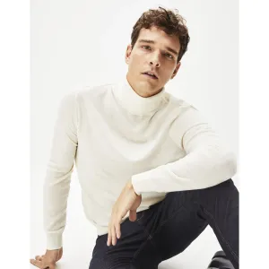 Biely pánský sveter s rolákom Celio Menos #729834