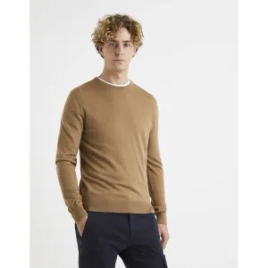 Béžový vlnený sveter Celio Semerirond #730049