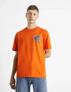 CELIO LCEFLO2 Pánske tričko, oranžová, veľkosť