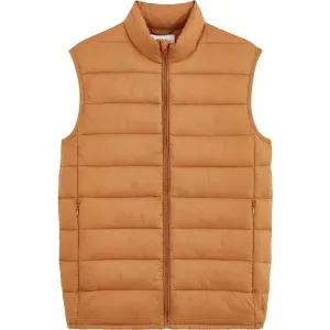 CELIO BULOCK Pánska prešívaná vesta, hnedá, veľkosť #429597