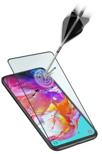 Ochranné tvrzené sklo pro celý displej Cellularline Capsule pro Samsung Galaxy A71, černé