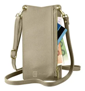 Pouzdro na krk Cellularline Mini Bag pro mobilní telefony, bronzový