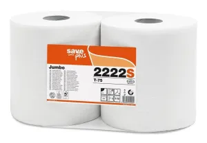 Toaletný papier Jumbo 265mm 2vrs. biely 6ks Celtex S-Plus / predaj celé balenie 6 roliek