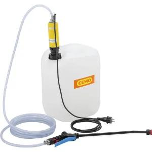 Elektrický prístroj s kanistrom na postrekovanie dezinfekčných roztokov CEMO