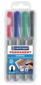 Popisovač Centropen 2846/4 permanent 4 farby 1mm