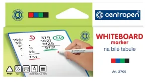 Značkovač Centropen 2709/4 na biele tabule 4 farby valcový hrot 1,8 mm