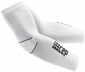 CEP WS1A02 Compression Arm Sleeve L2 White-Black S Bežecké návleky na ruky