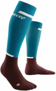 CEP WP209R Compression Tall Socks 4.0 Petrol/Dark Red IV Bežecké ponožky