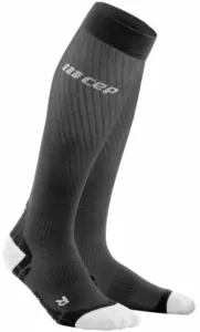 CEP WP20IY Compression Tall Socks Ultralight Black/Light Grey III Bežecké ponožky