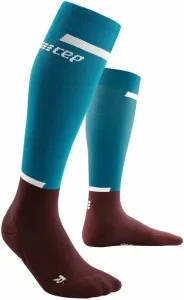 CEP WP309R Compression Tall Socks 4.0 Petrol/Dark Red III Bežecké ponožky