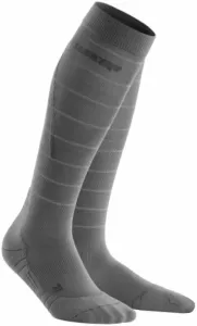 CEP WP402Z Compression Tall Socks Reflective Grey III Bežecké ponožky
