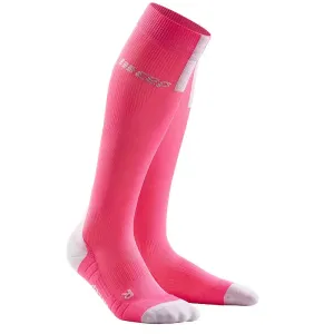CEP WP40GX Compression Knee High Socks 3.0 Rose/Light Grey II Bežecké ponožky