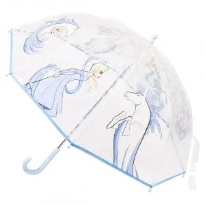 CERDÁ - Detský dáždnik DISNEY FROZEN II Elsa Transparent, 2400000558