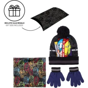 CERDÁ - Zimný set v darčekovom balení (čiapka, nákrčník, rukavice) AVENGERS, 2200009624