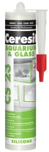 Ceresit CS 23 GLASS - Silikón na sklo a akvária čierna 0,28 L