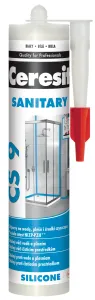 CERESIT CS 9 SANITARY - Sanitárny silikón STANDARD transparentná 0,28 L