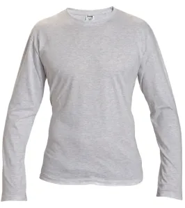Bavlnené tričko s dlhým rukávom Cambon - veľkosť: S, farba: melír