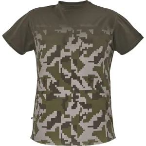 Bavlnené pracovné tričko Cerva Neurum - veľkosť: L, farba: tmavá olivová