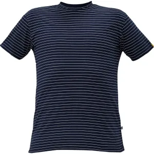 Cerva Antistatické tričko s krátkym rukávom NOYO ESD - Tmavomodrá | XXXL