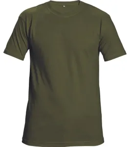 Tričko s krátkym rukávom Teesta unisex - veľkosť: M, farba: fľašková zelená