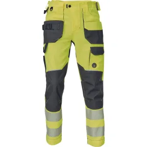 Reflexné pracovné nohavice Cerva Sheldon HV - veľkosť: 48, farba: HV žltá