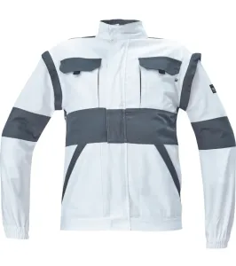 Bavlnená montérková bunda a vesta Cerva Max Neo 2v1 - veľkosť: 66, farba: biela