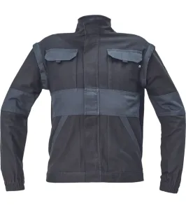 Bavlnená montérková bunda a vesta Cerva Max Neo 2v1 - veľkosť: 64, farba: čierna