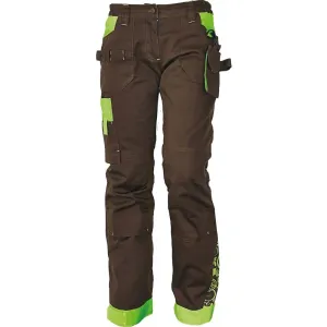 CRV Yowie Dámské pracovní kalhoty 03020209 hnedá/zelená 36