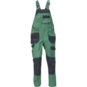 Cerva Dayboro Pánske pracovné nohavice s trakmi 03020397 mech.zelená 48