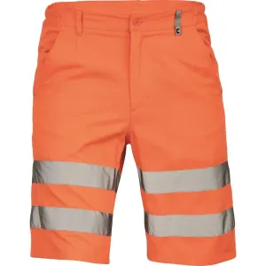 Pánske reflexné šortky Cerva Ciudades Ferrol HV - veľkosť: 52, farba: oranžová