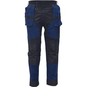 Strečové pracovné nohavice Cerva Keilor - veľkosť: 50, farba: navy/čierna