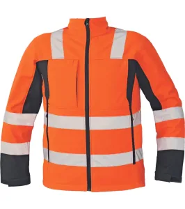 Cerva Malton Pánska HI-VIS softshellová bunda 03010347 Hv oranžová 3XL