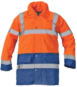 Ľahká zateplená reflexná bunda Sefton - veľkosť: L, farba: oranž/royal