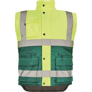 Cerva Hellin Pánská pracovní zateplená HI-VIS vesta 03030147 žltá/zelená XL