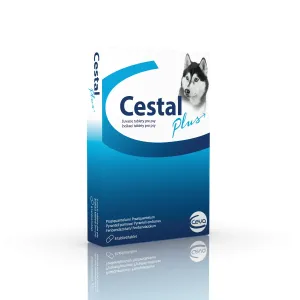 CESTAL Plus odčervovacie tablety pre psov 8 žuvacích tabliet #4026207