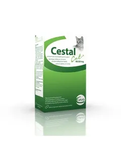 CESTAL Cat žuvacie tablety na odčervenie mačky 48tbl #1936832