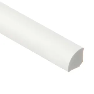 Lišta štvrťkruhová PVC 13x13x2500 biela