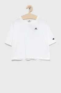 Detské bavlnené tričko Champion 404337 biela farba, #228568