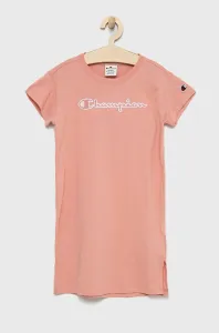 Dievčenské bavlnené šaty Champion 404338 ružová farba, mini, rovný strih