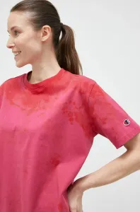 Bavlnené tričko Champion ružová farba #8542634