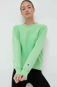 Mikina Champion dámska, zelená farba, jednofarebná
