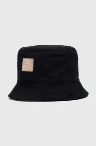 Obojstranný bavlnený klobúk Champion čierna farba, bavlnený