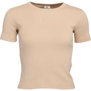 Champion AMERICAN CLASSICS CREWNECK T-SHIRT Dámske tričko, béžová, veľkosť #5696027