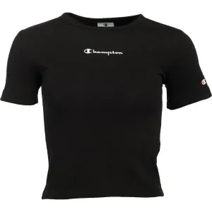 Champion AMERICAN CLASSICS CREWNECK T-SHIRT Dámske tričko, čierna, veľkosť #5696061