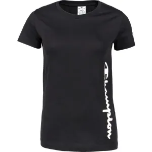 Champion CREWNECK T-SHIRT Dámske tričko, čierna, veľkosť S #6206313