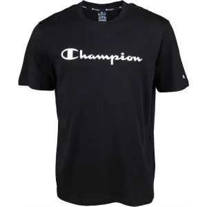 Champion CREWNECK T-SHIRT Pánske tričko, čierna, veľkosť