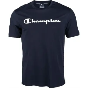 Champion CREWNECK T-SHIRT Pánske tričko, tmavo modrá, veľkosť M #6276990