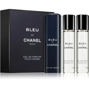 Chanel Bleu De Chanel – EDP 20 ml (plniteľný flakón) + náplň 2 x 20 ml