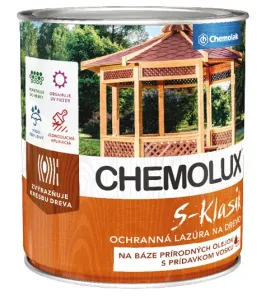 Chemolak S1040 Chemolux S-Klasik 0211 orech 0,75l - matná ochranná lazúra na drevo
